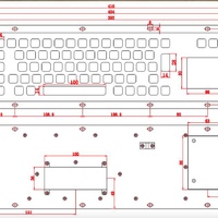 Ipari billentyűzet és touchpad KB205TP